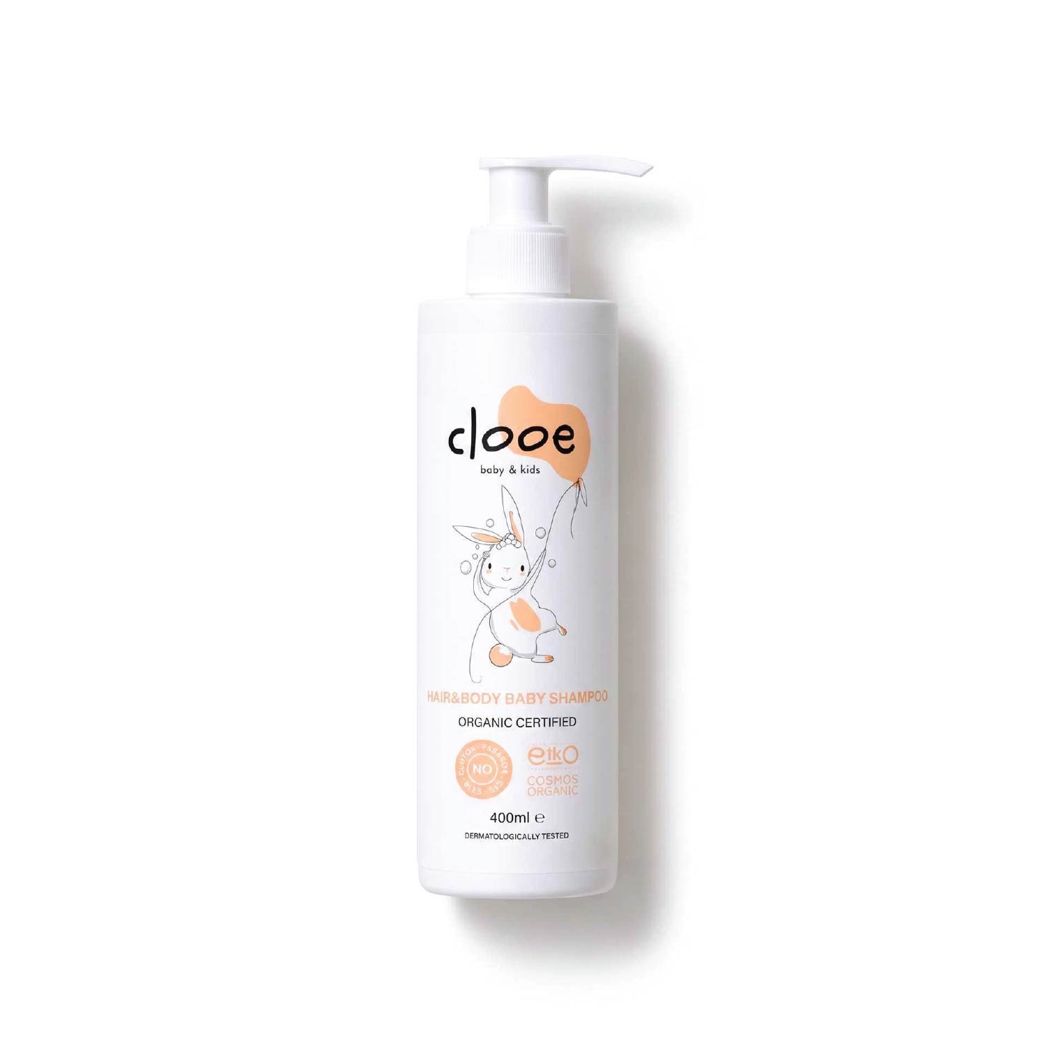 baby-shampoo Organik Bebek & Çocuk Saç ve Vücut Şampuanı 400 ml - Göz Yakmayan - Vegan - Gül Suyu & Kekik Özlü - Görsel 1